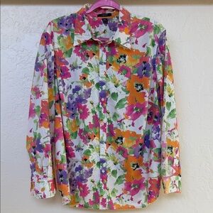 CHAPS Floral Button Shirt